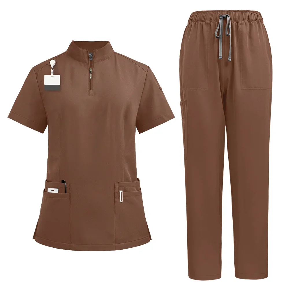 Unisex Medical Uniforms for V-neck Nurse Scurbs Set Women Hospital Doctor Workwear Oral Dental Surgery Work Uniform Short Sleeve Unisex Medical Uniforms for V-neck Nurse Scurbs Set Women Hospital Doctor Workwear Oral Dental Surgery Work Uniform Short Sleeve