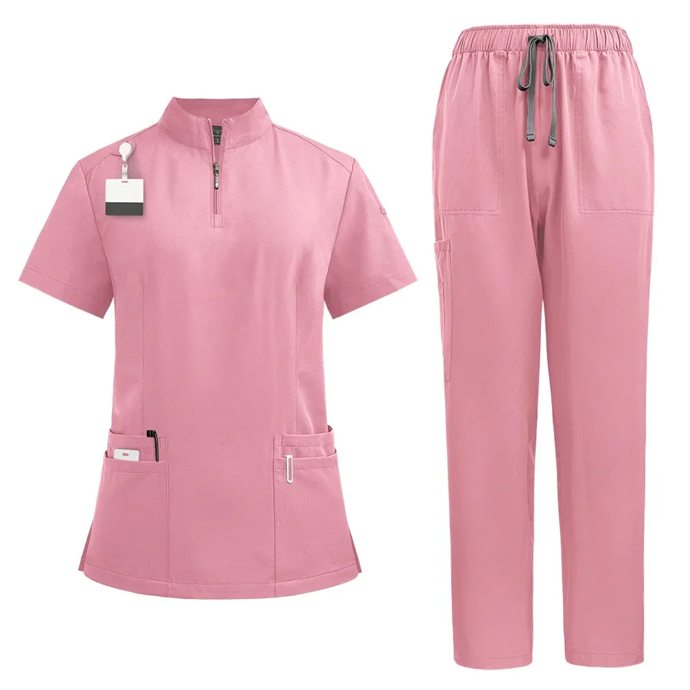 Unisex Medical Uniforms for V-neck Nurse Scurbs Set Women Hospital Doctor Workwear Oral Dental Surgery Work Uniform Short Sleeve Unisex Medical Uniforms for V-neck Nurse Scurbs Set Women Hospital Doctor Workwear Oral Dental Surgery Work Uniform Short Sleeve
