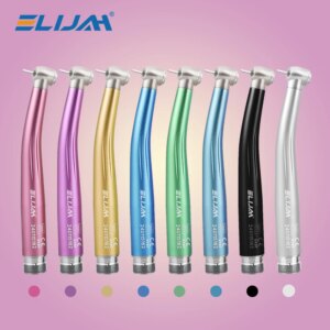Colorful Standard Head Push Button Dental High Speed Handpiece 2/4 Holes Single Water Spray Air Turbine Dentistry Tool